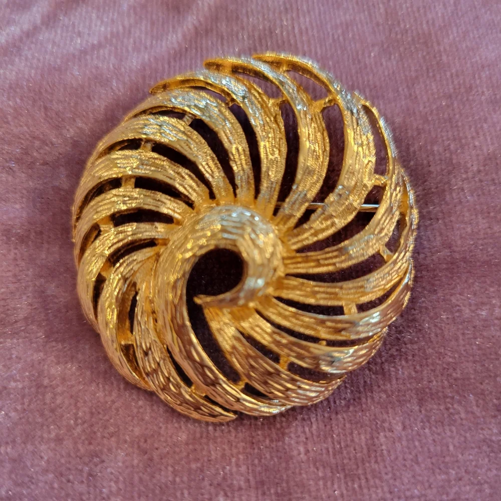 Trio of Brooches ~ Vintage ~ Sarah Coventry ~ Napier ~ Mosaic ~ Gold-Tone ~ Nice